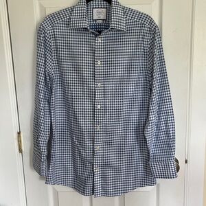 Charles Tyrwhitt Blue and White Check Shirt